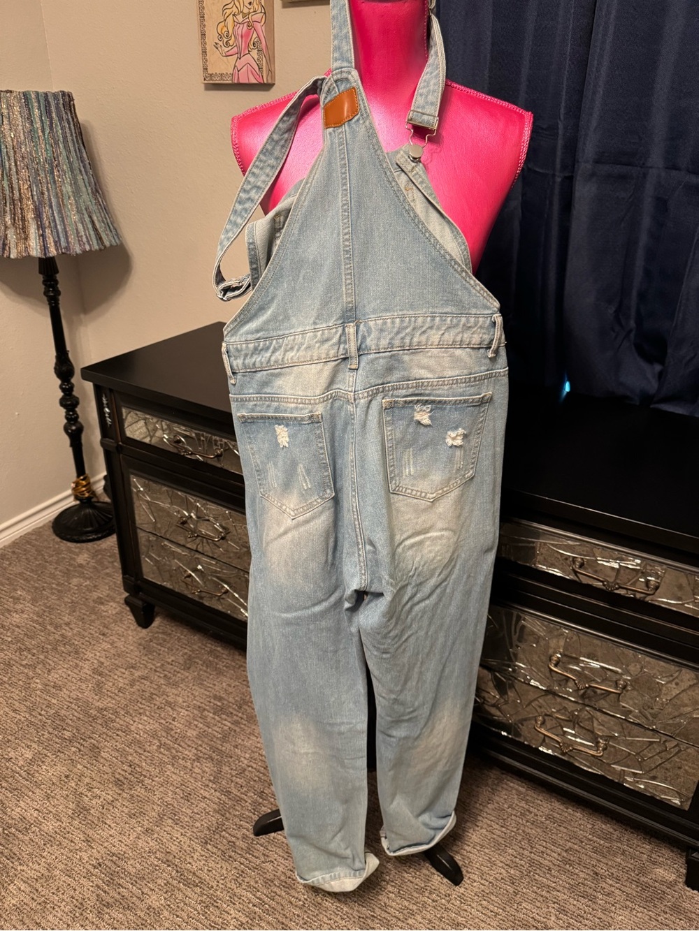 Light Wash Denim Overalls